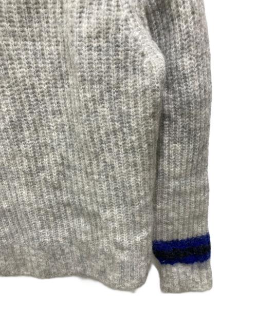 stussy（ステューシー）stussy (ステューシー) Mohair Tennis sweater グレー サイズ:Ｍの古着・服飾アイテム