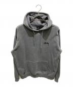 stussyステューシー）の古着「プルオーバーパーカー」｜グレー