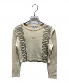 Hysteric Glamour×X-GIRLヒステリックグラマー×エックスガール）の古着「L/S COMPACTTOP」｜ベージュ