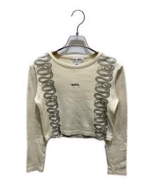 Hysteric Glamour×X-GIRL（ヒステリックグラマー×エックスガール）の古着「L/S COMPACTTOP」｜ベージュ