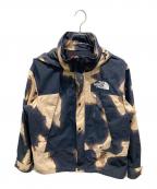 THE NORTH FACE×SUPREMEザ ノース フェイス×シュプリーム）の古着「Bleached Denim Print Mountain Jacket ブリーチドデニムプリントマウンテンジャケット」｜ブラウン