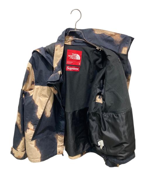 THE NORTH FACE（ザ ノース フェイス）THE NORTH FACE (ザ ノース フェイス) SUPREME (シュプリーム) Bleached Denim Print Mountain Jacket ブリーチドデニムプリントマウンテンジャケット ブラウン サイズ:Ｍの古着・服飾アイテム