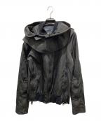 GIVENCHYジバンシィ）の古着「フーデッドブルゾン」｜ブラック