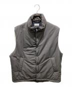 ATONエイトン）の古着「NYLON TWILL PADDED VEST」｜グレー
