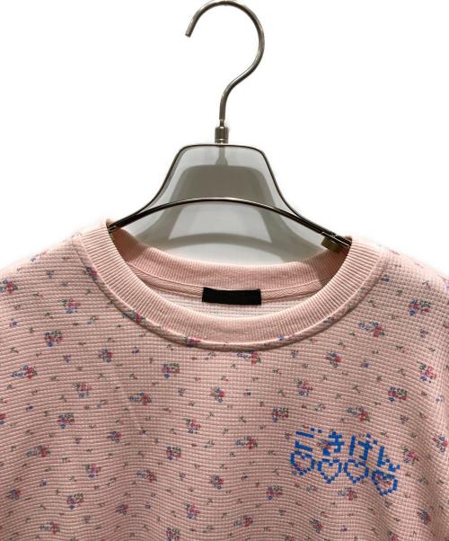 Candy Stripper（キャンディーストリッパー）Candy Stripper (キャンディーストリッパー) たまごっち (タマゴッチ) ふきげん WAFFLE L/S TEE ピンク サイズ:2の古着・服飾アイテム