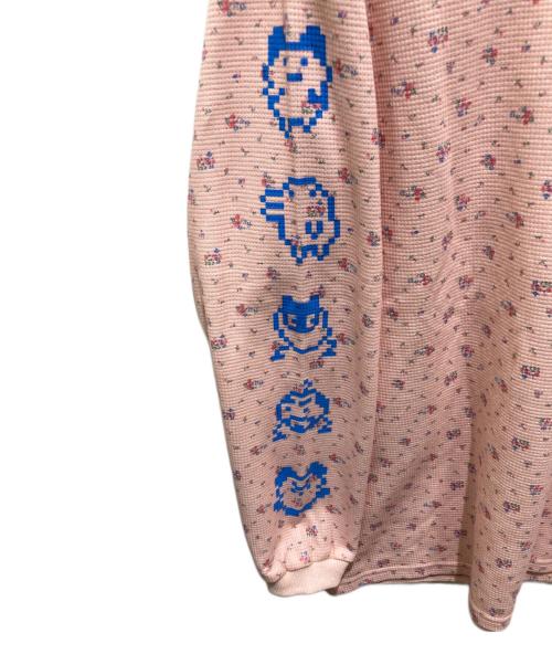 Candy Stripper（キャンディーストリッパー）Candy Stripper (キャンディーストリッパー) たまごっち (タマゴッチ) ふきげん WAFFLE L/S TEE ピンク サイズ:2の古着・服飾アイテム