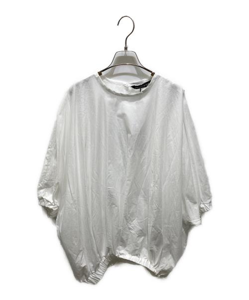 mizuiro-ind（ミズイロインド）mizuiro-ind (ミズイロインド) コットン ローン ドルマン ボリューム プルオーバー ホワイト サイズ:Fの古着・服飾アイテム