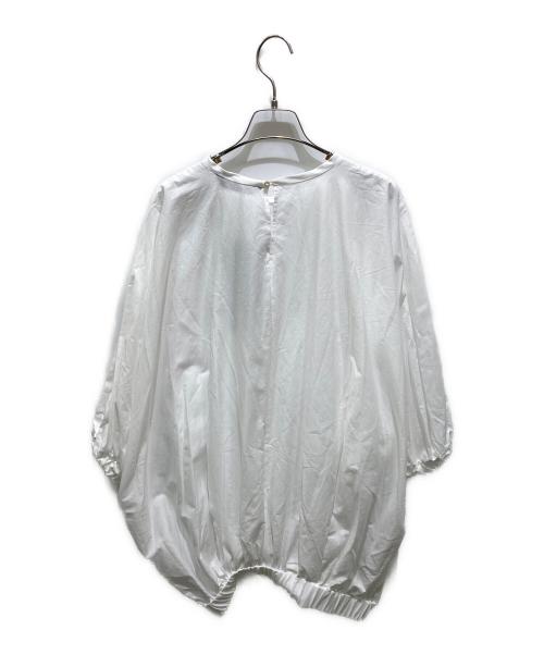 mizuiro-ind（ミズイロインド）mizuiro-ind (ミズイロインド) コットン ローン ドルマン ボリューム プルオーバー ホワイト サイズ:Fの古着・服飾アイテム