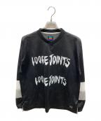 LOOSE JOINTSルーズジョインズ）の古着「RAVE' CWL MESH SHIRT」｜ブラック