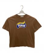 Cabaret Poval×BEAUTY&YOUTHキャバレーポバール×ビューティーアンドユース）の古着「SNACKER TEE」｜ブラウン