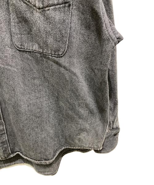 H BEAUTY&YOUTH（エイチ ビューティー&ユース）H BEAUTY&YOUTH (エイチ ビューティー&ユース) BLACK DENIM SHIRT ブラック サイズ:Ｍの古着・服飾アイテム