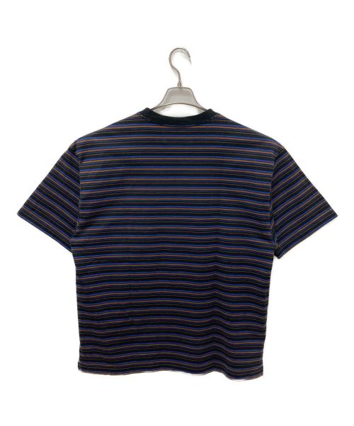 wonderland（ワンダーランド）wonderland (ワンダーランド) ボーダーカットソー ブラック サイズ:Lの古着・服飾アイテム
