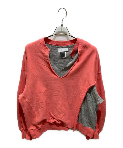 FACETASM（ファセッタズム）FACETASM (ファセッタズム) レイヤードスウェット ピンク サイズ:5の古着・服飾アイテム