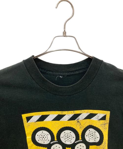 USED（ユーズド）USED (ユーズド) プリントTシャツ ブラック サイズ:実寸参照の古着・服飾アイテム