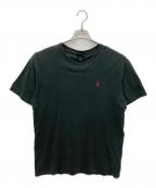 RALPH LAURENラルフローレン）の古着「ロゴ刺繍Tシャツ」｜ブラック