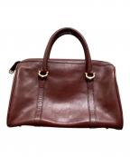 Cartierカルティエ）の古着「ミニボストンバッグ」｜ボルドー