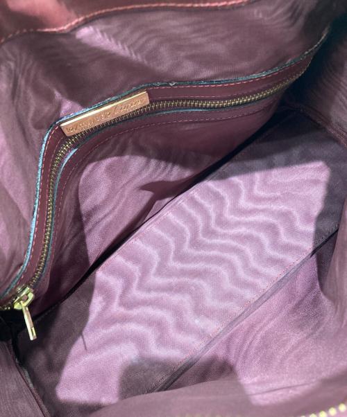 Cartier（カルティエ）Cartier (カルティエ) ミニボストンバッグ ボルドーの古着・服飾アイテム