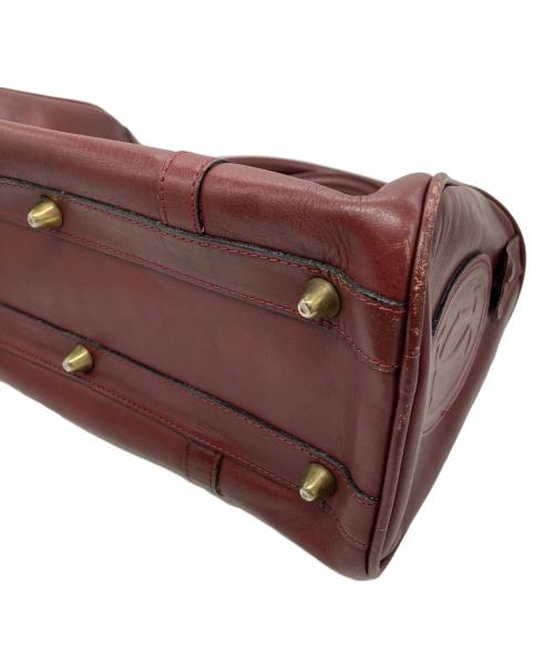 Cartier（カルティエ）Cartier (カルティエ) ミニボストンバッグ ボルドーの古着・服飾アイテム