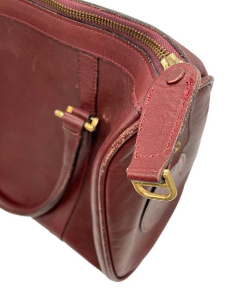 Cartier（カルティエ）Cartier (カルティエ) ミニボストンバッグ ボルドーの古着・服飾アイテム