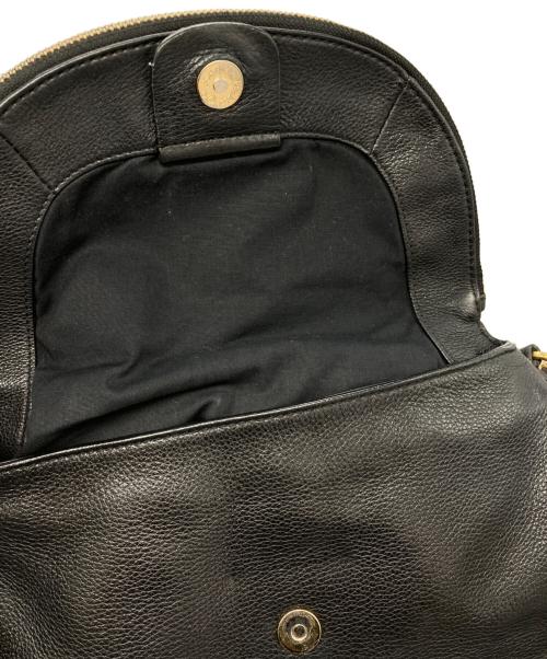 Marc by Marc Jacobs（マークバイマークジェイコブス）Marc by Marc Jacobs (マークバイマークジェイコブス) レザーショルダーバッグ ブラックの古着・服飾アイテム