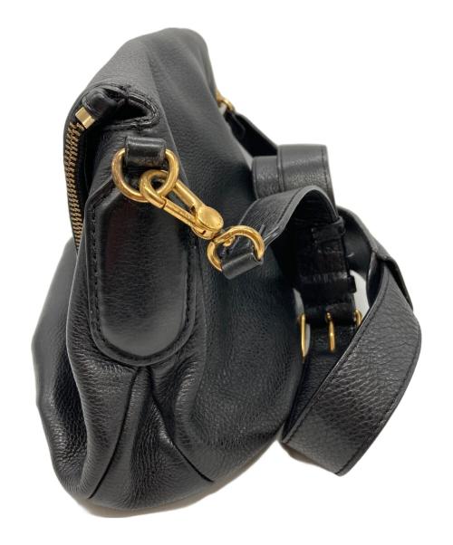 Marc by Marc Jacobs（マークバイマークジェイコブス）Marc by Marc Jacobs (マークバイマークジェイコブス) レザーショルダーバッグ ブラックの古着・服飾アイテム