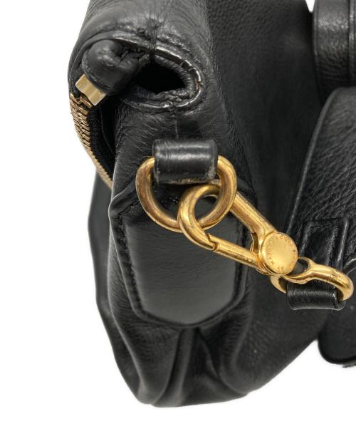 Marc by Marc Jacobs（マークバイマークジェイコブス）Marc by Marc Jacobs (マークバイマークジェイコブス) レザーショルダーバッグ ブラックの古着・服飾アイテム