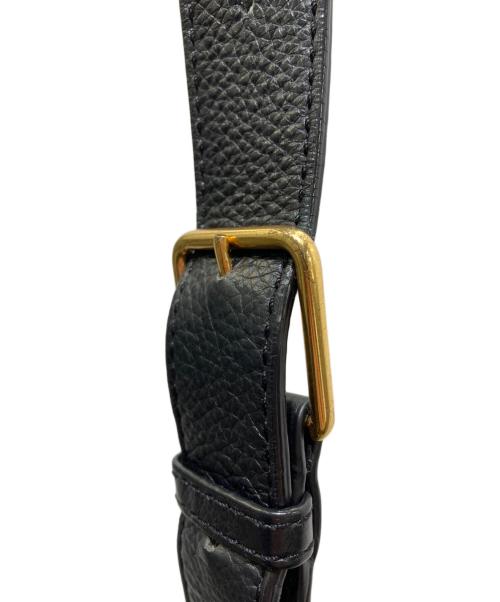 Marc by Marc Jacobs（マークバイマークジェイコブス）Marc by Marc Jacobs (マークバイマークジェイコブス) レザーショルダーバッグ ブラックの古着・服飾アイテム