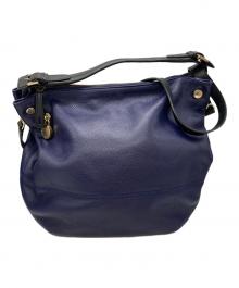 FURLA（フルラ）の古着「2WAYレザーショルダーバッグ」｜ネイビー