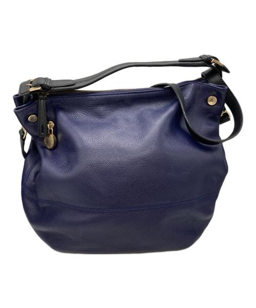 FURLA（フルラ）FURLA (フルラ) 2WAYレザーショルダーバッグ ネイビーの古着・服飾アイテム