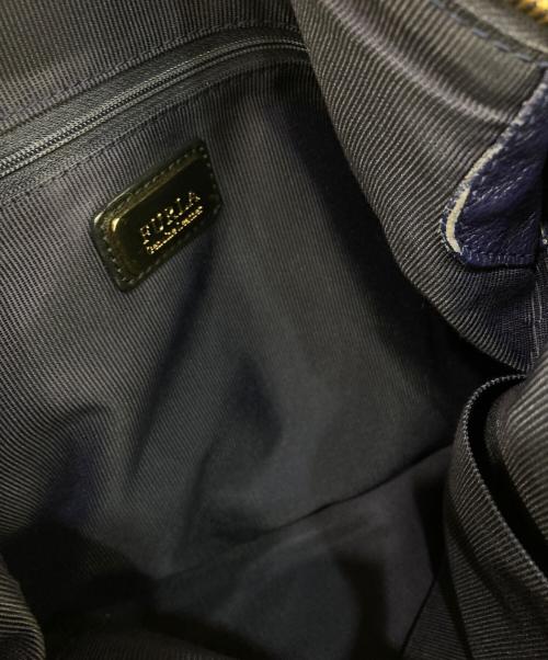 FURLA（フルラ）FURLA (フルラ) 2WAYレザーショルダーバッグ ネイビーの古着・服飾アイテム