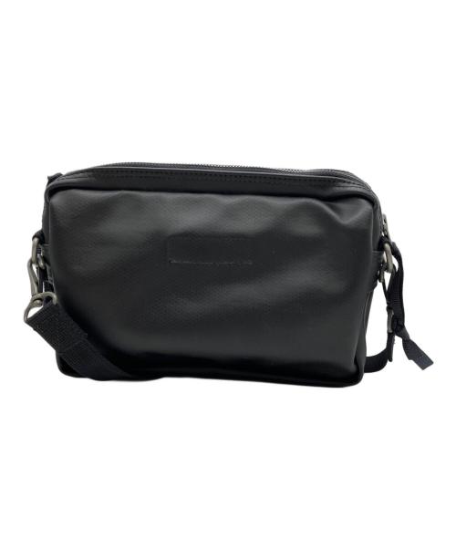 LUGGAGE LABEL（ラゲッジ レーベル）LUGGAGE LABEL (ラゲッジ レーベル) ロゴワッペンショルダーバッグ ブラックの古着・服飾アイテム