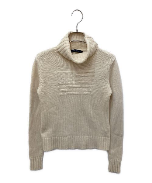 RALPH LAUREN（ラルフローレン）RALPH LAUREN (ラルフローレン) カシミヤ混ハイネックニット ベージュ サイズ:Mの古着・服飾アイテム