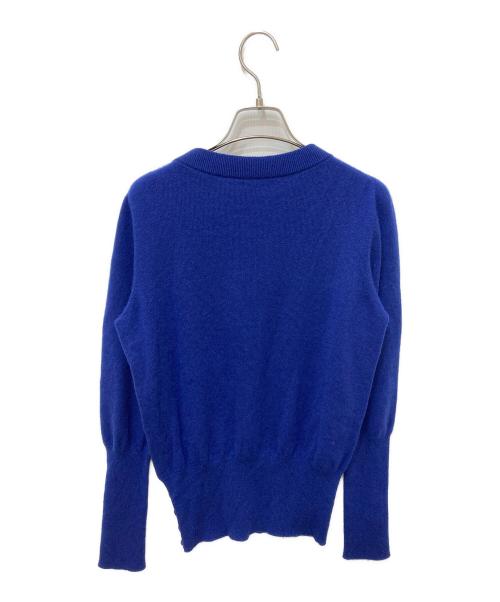 Agnona（アニオナ）Agnona (アニオナ) Vネックカシミヤニット ネイビー サイズ:Sの古着・服飾アイテム