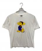 BAPE BY A BATHING APEベイプバイアベイシングエイプ）の古着「グラフィックTシャツ」｜ホワイト