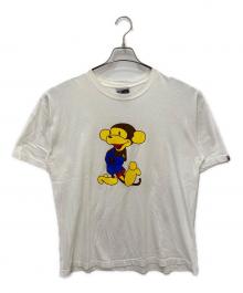 BAPE BY A BATHING APE（ベイプバイアベイシングエイプ）の古着「グラフィックTシャツ」｜ホワイト
