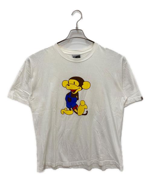 BAPE BY A BATHING APE（ベイプバイアベイシングエイプ）BAPE BY A BATHING APE (ベイプバイアベイシングエイプ) グラフィックTシャツ ホワイト サイズ:Lの古着・服飾アイテム