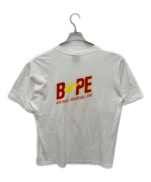 BAPE BY A BATHING APE（ベイプバイアベイシングエイプ）BAPE BY A BATHING APE (ベイプバイアベイシングエイプ) グラフィックTシャツ ホワイト サイズ:Lの古着・服飾アイテム