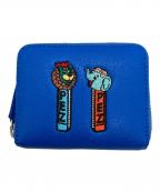 ear PAPILLONNER×Perche×PEZイアパピヨネ×ペルケ×ペッツ）の古着「ジャバラ折り財布」｜ブルー