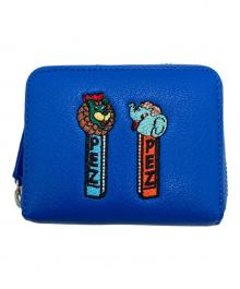 ear PAPILLONNER×Perche×PEZ（イアパピヨネ×ペルケ×ペッツ）の古着「ジャバラ折り財布」｜ブルー