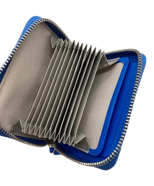 ear PAPILLONNER（イアパピヨネ）ear PAPILLONNER (イアパピヨネ) Perche (ペルケ) PEZ (ペッツ) ジャバラ折り財布 ブルーの古着・服飾アイテム