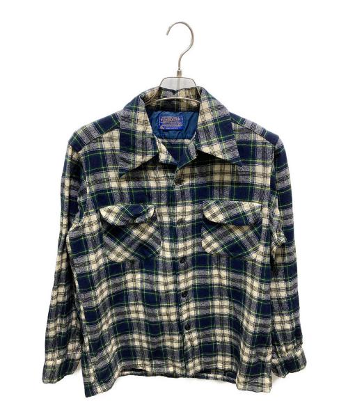 PENDLETON（ペンドルトン）PENDLETON (ペンドルトン) オープンカラーウールシャツ グリーン サイズ:Ｍの古着・服飾アイテム