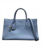 MICHAEL KORSマイケル・コース）の古着「SCARLETT レザー サッチェル ミディアム」｜ブルー