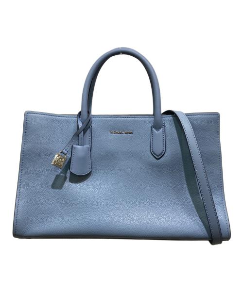 MICHAEL KORS（マイケル・コース）MICHAEL KORS (マイケル・コース) SCARLETT レザー サッチェル ミディアム ブルーの古着・服飾アイテム