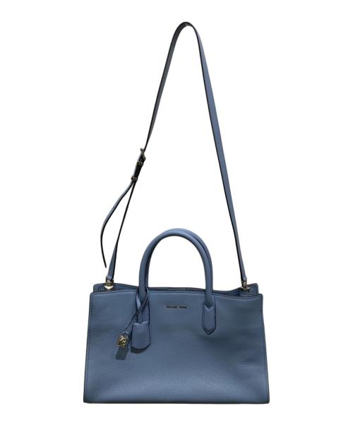 MICHAEL KORS（マイケル・コース）MICHAEL KORS (マイケル・コース) SCARLETT レザー サッチェル ミディアム ブルーの古着・服飾アイテム