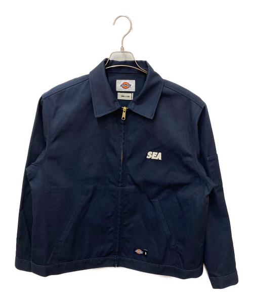 Dickies（ディッキーズ）Dickies (ディッキーズ) WIND AND SEA (ウィンダンシー) UNLINED EISENHOWER JACKET ネイビー サイズ:Ⅼの古着・服飾アイテム