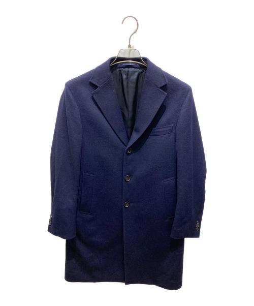 EDIFICE（エディフィス）EDIFICE (エディフィス) カシミヤ チェスターコート ネイビー サイズ:44の古着・服飾アイテム