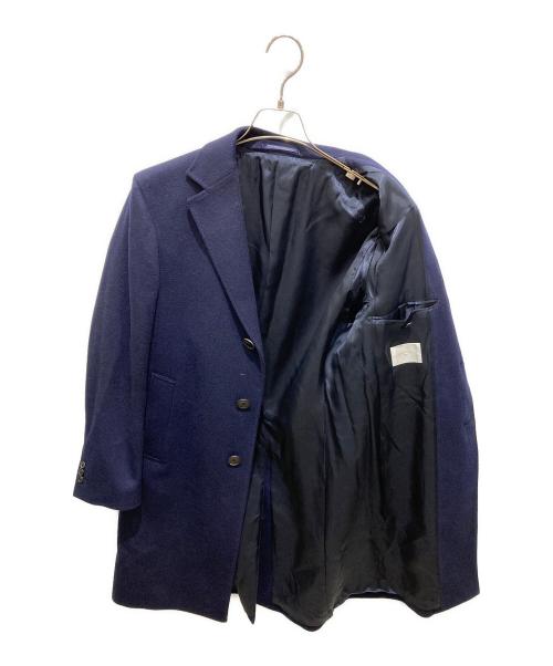 EDIFICE（エディフィス）EDIFICE (エディフィス) カシミヤ チェスターコート ネイビー サイズ:44の古着・服飾アイテム