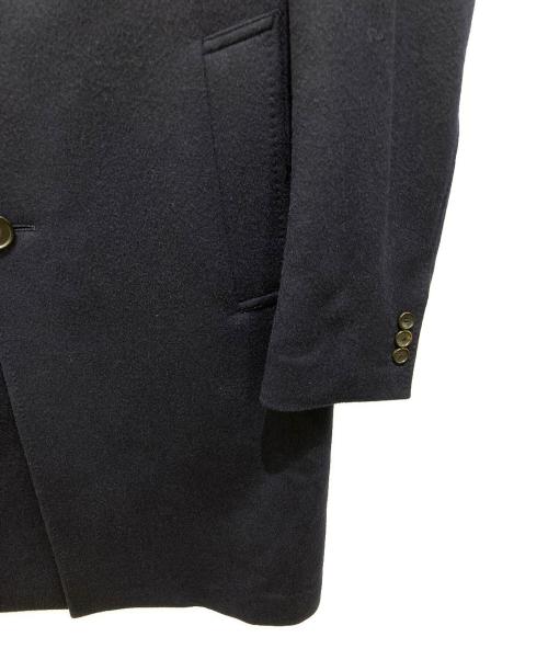 EDIFICE（エディフィス）EDIFICE (エディフィス) カシミヤ チェスターコート ネイビー サイズ:44の古着・服飾アイテム