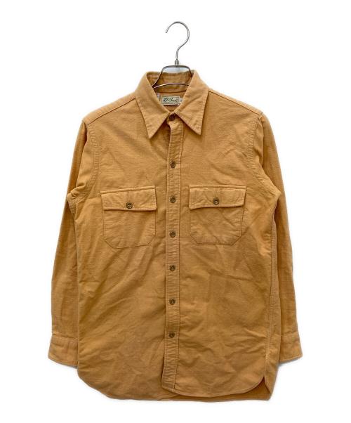 L.L.Bean（エルエルビーン）L.L.Bean (エルエルビーン) シャモアクロスシャツ オレンジ サイズ:15の古着・服飾アイテム