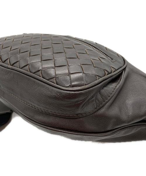 BOTTEGA VENETA（ボッテガベネタ）BOTTEGA VENETA (ボッテガベネタ) イントレチャートウエストポーチ ブラウンの古着・服飾アイテム
